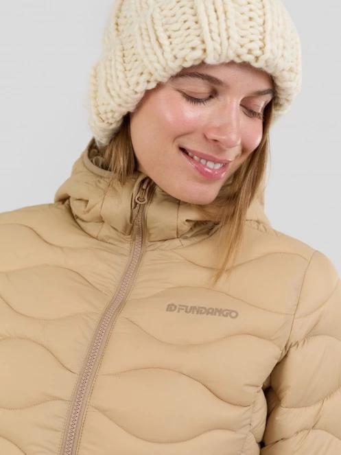 Fundango Vinke Padded Jacket damski pikowana kurtka przejściowa żółty 7