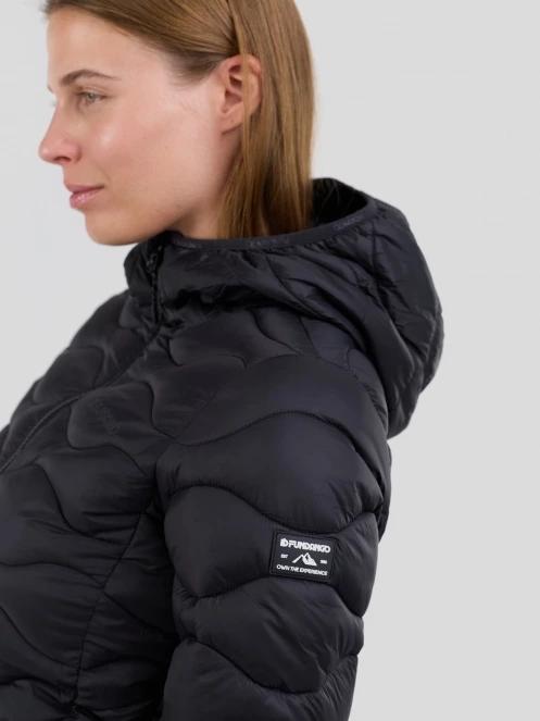 Fundango Vinke Padded Jacket damski pikowana kurtka przejściowa czarny 6