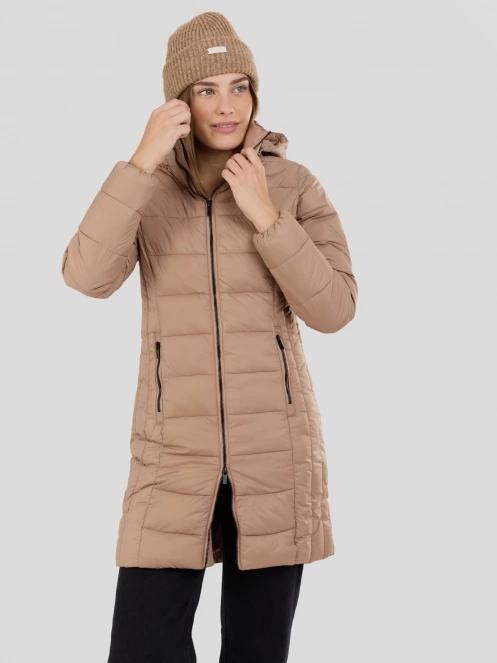 Fundango Lunel Padded Jacket damski pikowana kurtka przejściowa brąz 5