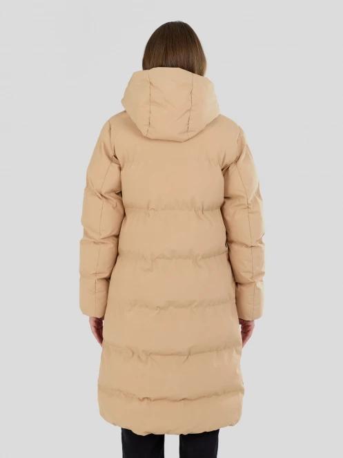 Fundango Cosycoat Long Padded Jacket damski pikowana kurtka zimowa żółty 3