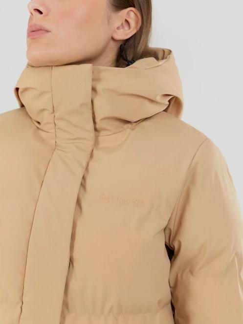 Fundango Cosycoat Long Padded Jacket damski pikowana kurtka zimowa żółty 6