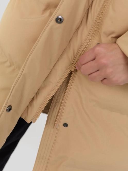 Fundango Cosycoat Long Padded Jacket damski pikowana kurtka zimowa żółty 8