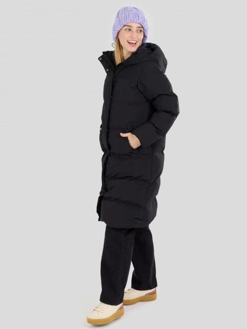 Fundango Cosycoat Long Padded Jacket damski pikowana kurtka zimowa czarny 5