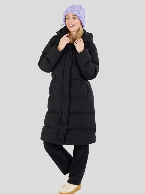 Fundango Cosycoat Long Padded Jacket damski pikowana kurtka zimowa czarny 6