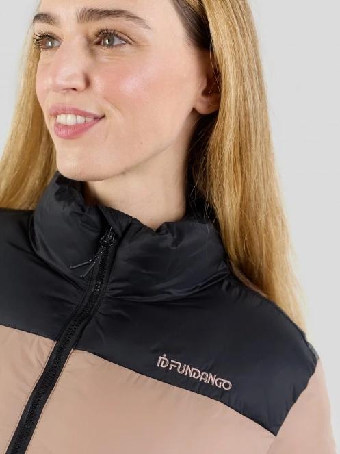 Fundango Nina Padded Jacket damski pikowana kurtka zimowa brąz 8