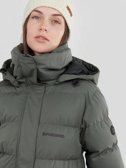Fundango Sabina Padded Jacket damski kurtka zimowa oliwka 6