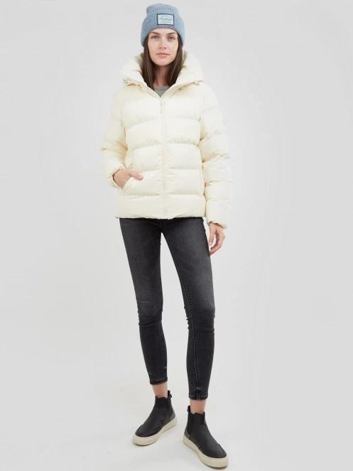 Fundango Amber Padded Jacket damski kurtka wyjściowa piasek 4