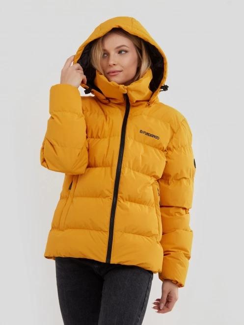 Fundango Amber Padded Jacket damski kurtka wyjściowa żółty 5