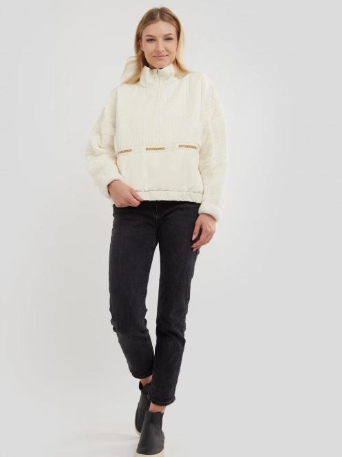 Fundango Calypso Hybrid Pullover damski bluza z polaru brąz 4