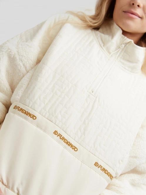 Fundango Calypso Hybrid Pullover damski bluza z polaru brąz 6