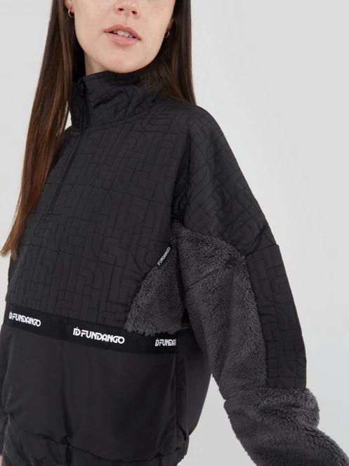 Fundango Calypso Hybrid Pullover damski bluza z polaru czarny 6