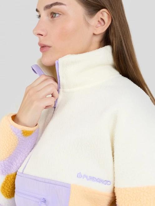 Fundango Riva Hybrid Pullover damski hybrydowa warstwa pośrednia biały 7