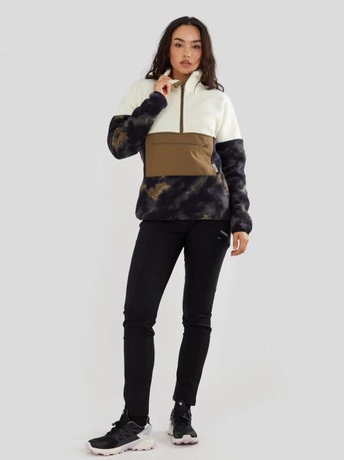 Fundango Riva Hybrid Pullover damski hybrydowa warstwa pośrednia zielony 4