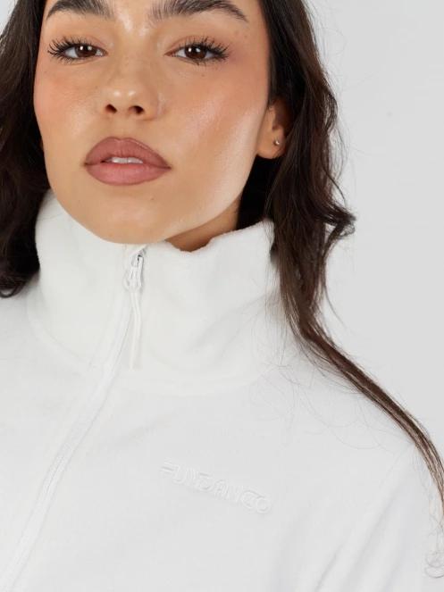 Fundango Serena Fleece Jacket damski bluza z polaru biały 7