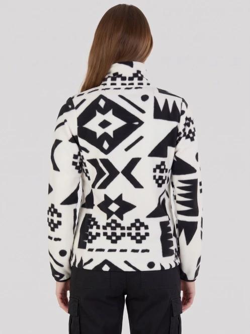 Fundango Serena Fleece Jacket damski bluza z polaru biały 3