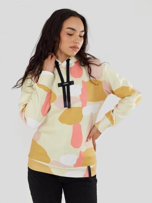 Fundango Challenger Pullover damski sweter z kapturem wielokolorowy 2