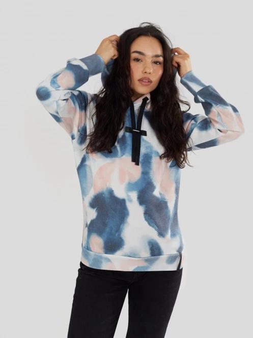 Fundango Challenger Pullover damski sweter z kapturem niebieski 5