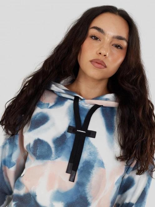 Fundango Challenger Pullover damski sweter z kapturem niebieski 8