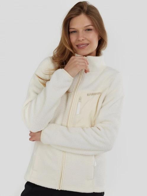 Fundango Shiloh Fleece Jacket damski bluza z polaru biały 2