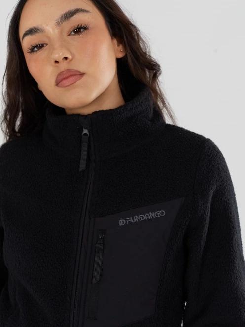 Fundango Shiloh Fleece Jacket damski bluza z polaru czarny 5