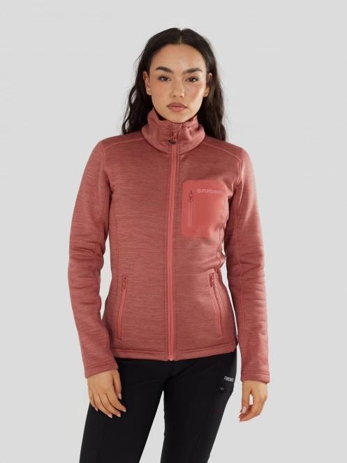 Fundango Antilles Melange Jacket damski bluza z polaru różowy 2