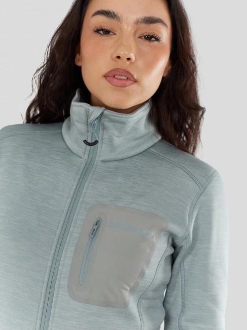 Fundango Antilles Melange Jacket damski bluza z polaru zielony 6