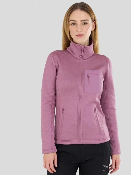 Fundango Antilles Melange Jacket damski bluza z polaru różowy 2