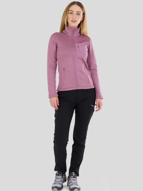 Fundango Antilles Melange Jacket damski bluza z polaru różowy 4