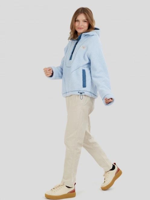 Fundango Juniper Pile Jacket damski sweter z kapturem jasnoniebieski 6