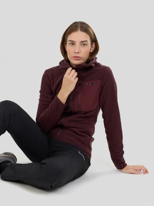 Fundango Nigata Full Zip Hoodie damski hybrydowa warstwa pośrednia fiolet 5