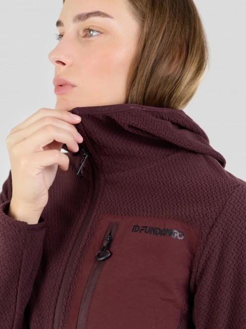 Fundango Nigata Full Zip Hoodie damski hybrydowa warstwa pośrednia fiolet 7