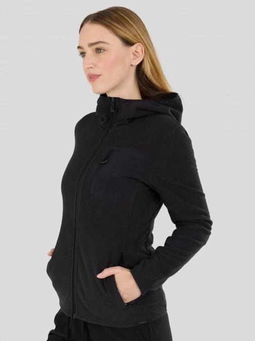 Fundango Nigata Full Zip Hoodie damski hybrydowa warstwa pośrednia czarny 6