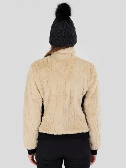 Fundango Marigold Shearling Jacket damski hybrydowa warstwa pośrednia piasek 3