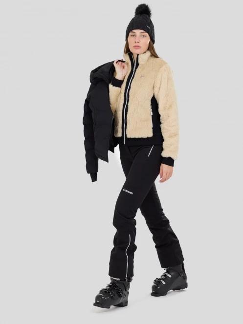 Fundango Marigold Shearling Jacket damski hybrydowa warstwa pośrednia piasek 4