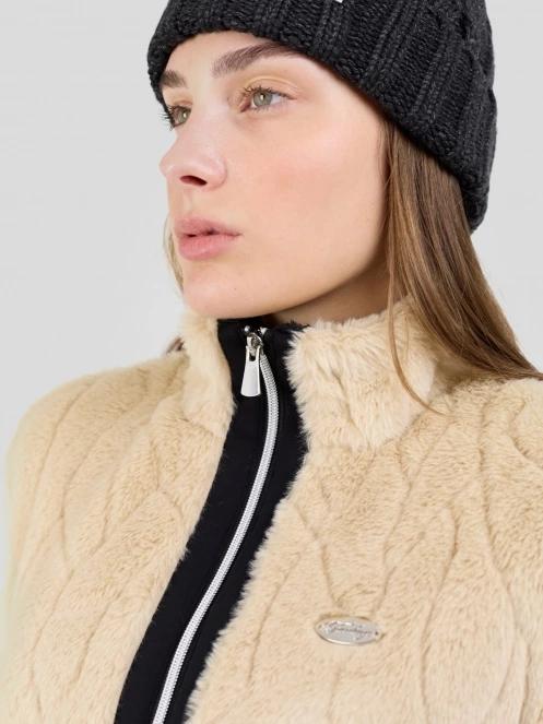 Fundango Marigold Shearling Jacket damski hybrydowa warstwa pośrednia piasek 9
