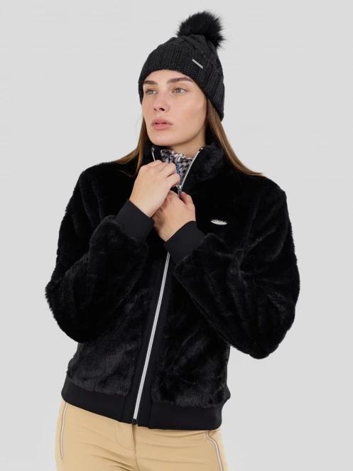 Fundango Marigold Shearling Jacket damski hybrydowa warstwa pośrednia czarny 2