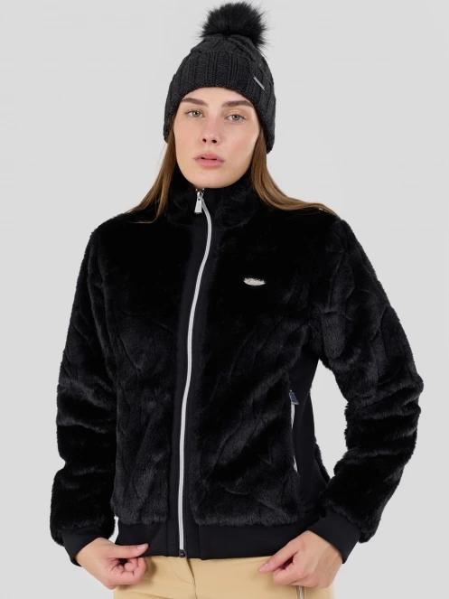 Fundango Marigold Shearling Jacket damski hybrydowa warstwa pośrednia czarny 6