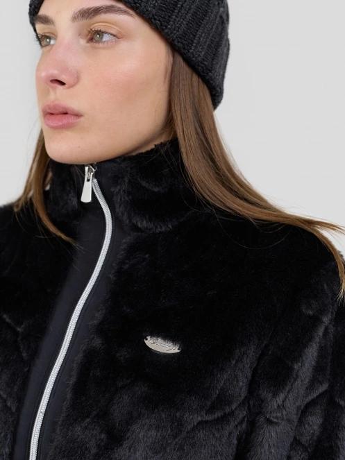 Fundango Marigold Shearling Jacket damski hybrydowa warstwa pośrednia czarny 7