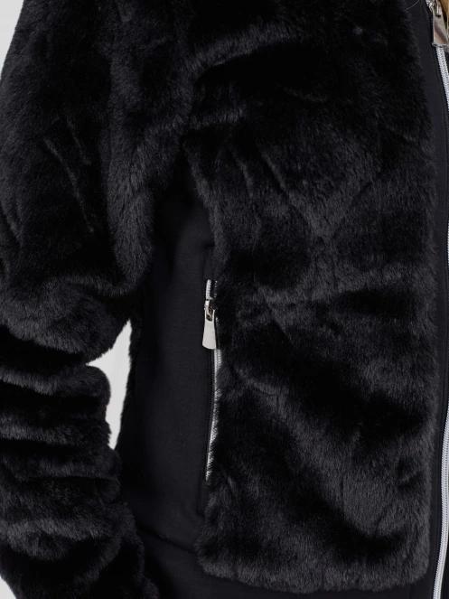 Fundango Marigold Shearling Jacket damski hybrydowa warstwa pośrednia czarny 8