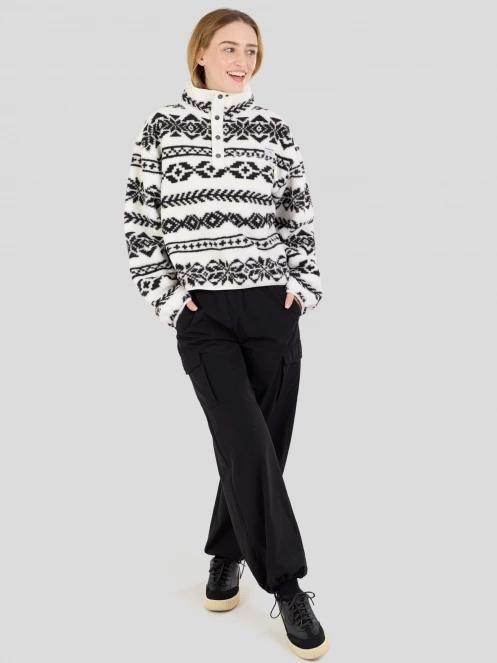 Fundango Pacha Fleece Jacket damski bluza z polaru biały 4