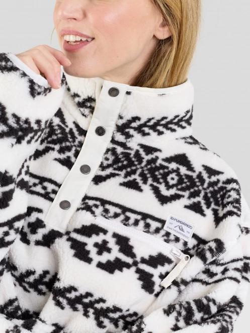 Fundango Pacha Fleece Jacket damski bluza z polaru biały 7