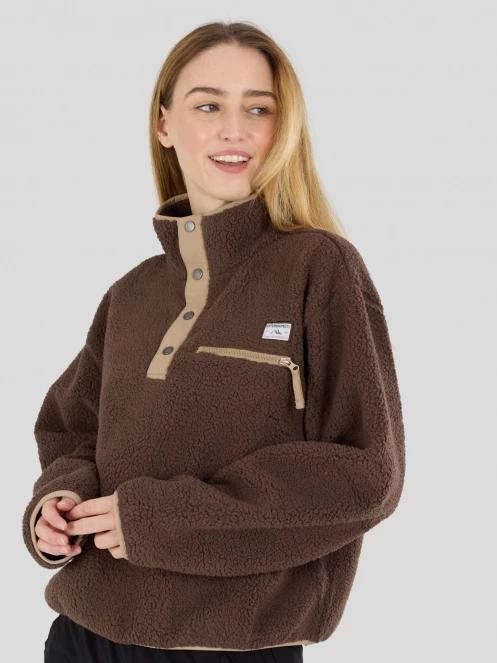 Fundango Pacha Fleece Jacket damski bluza z polaru brąz 4