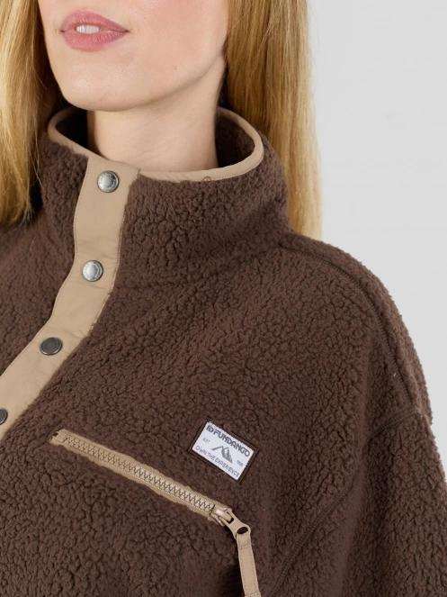 Fundango Pacha Fleece Jacket damski bluza z polaru brąz 7