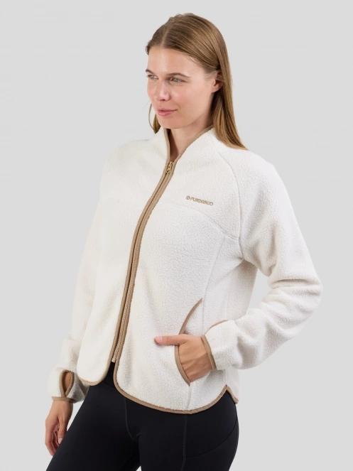 Fundango Roselake Pile Jacket damski bluza z polaru biały 6