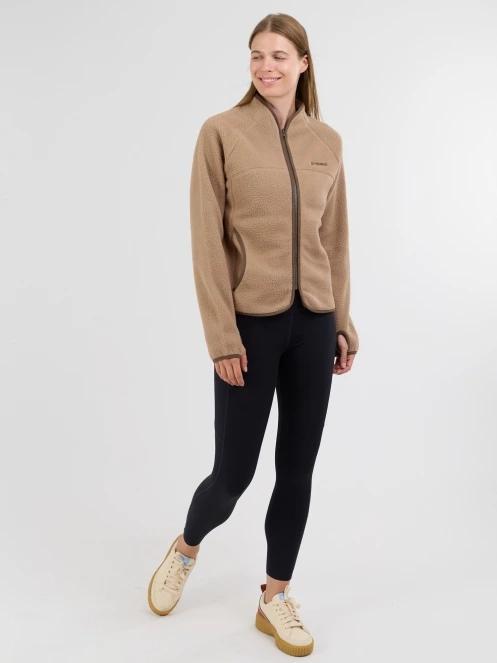 Fundango Roselake Pile Jacket damski bluza z polaru piasek 4