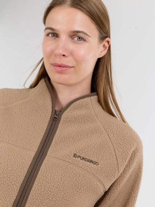 Fundango Roselake Pile Jacket damski bluza z polaru piasek 5