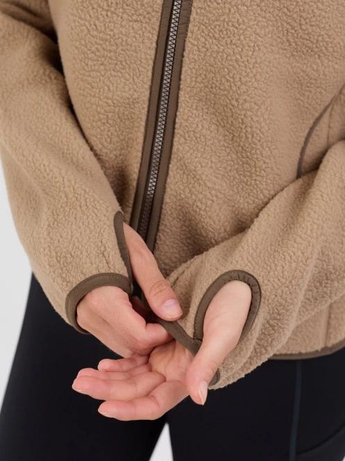 Fundango Roselake Pile Jacket damski bluza z polaru piasek 6