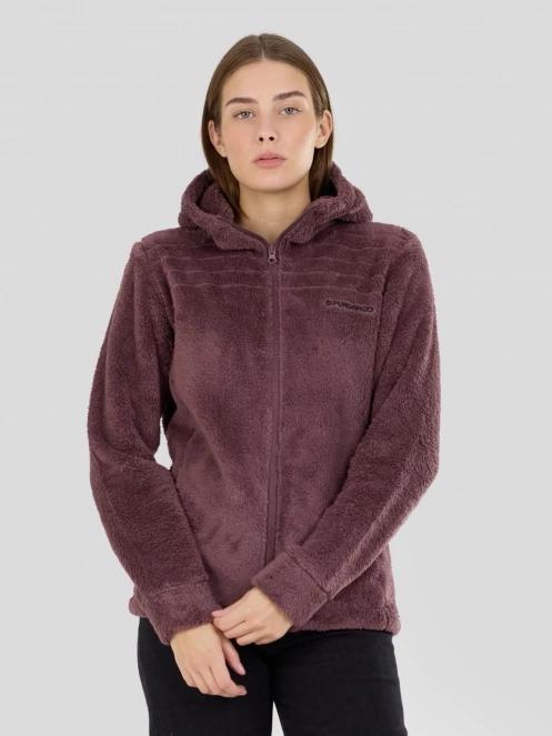 Fundango Zealand Plush Pile Jacket damski bluza z polaru fiolet 2