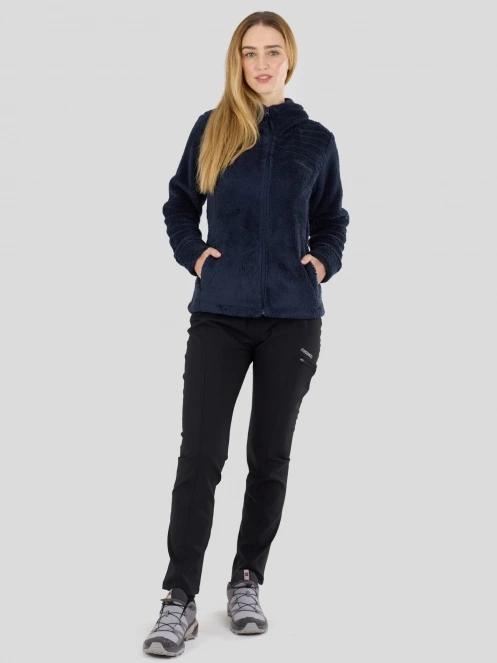 Fundango Zealand Plush Pile Jacket damski bluza z polaru ciemnoniebieski 4