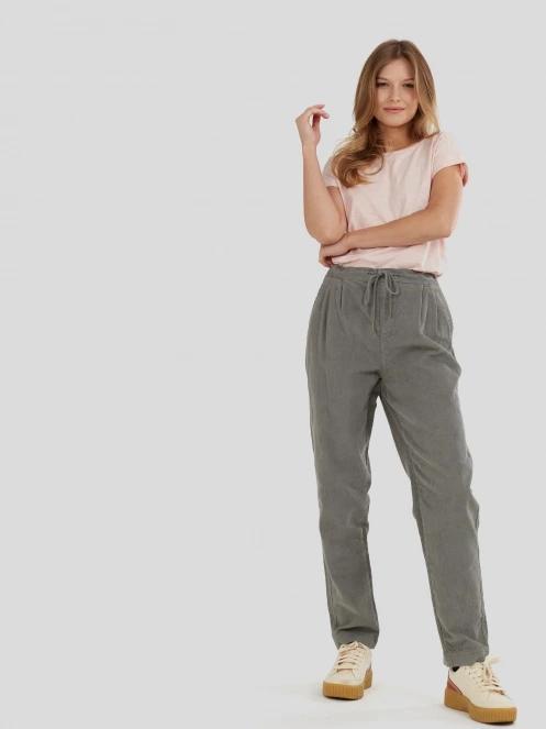 Fundango Lorna Corduroy Pants damski dlugie spodnie zielony 5